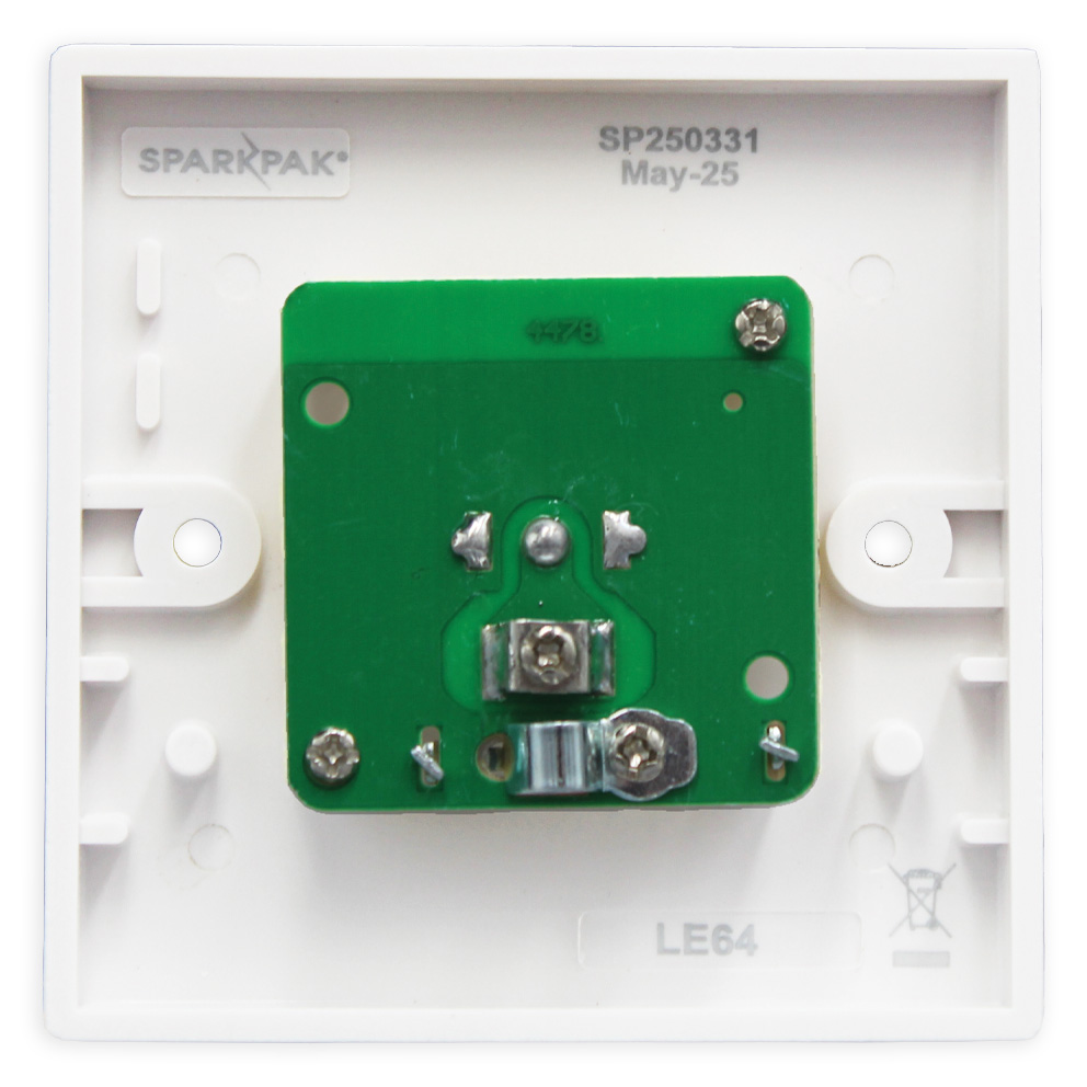 1G Coax Outlet Plate